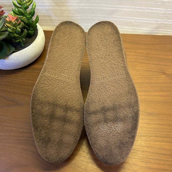 Black suede Franco‎ Sarto slip-on ankle boot size 6. - Picture 5 of 8